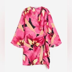 H&M Satin Wrap Dress